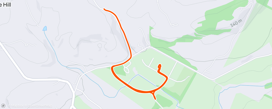 Map of the activity, Morning Run