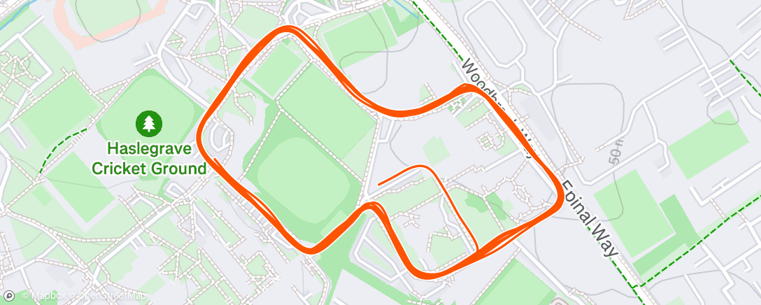 Map of the activity, 6x5 mins threshold