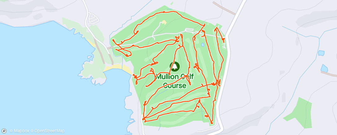 Map of the activity, Golf