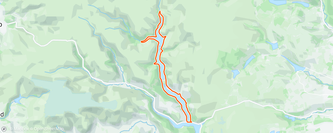 Map of the activity, Sunday run on the bus