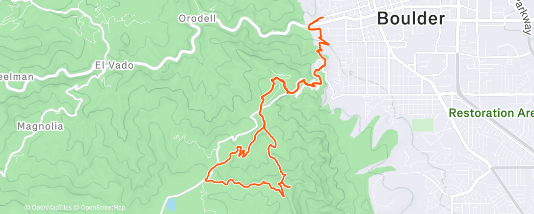 Map of the activity, Green with Drew