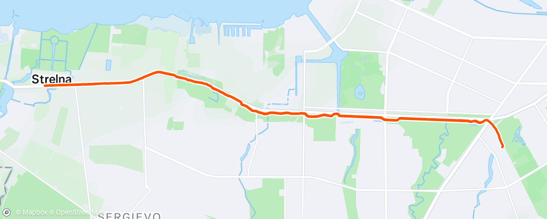 Map of the activity, Утренний забег