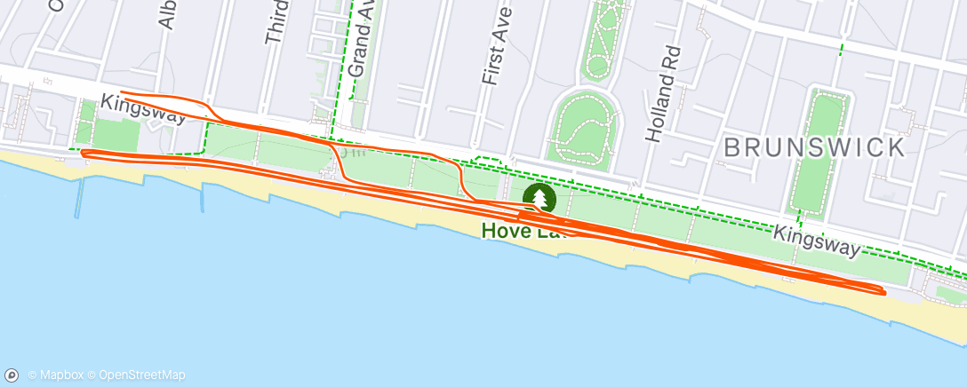 Map of the activity, Mix - incl. Hove Prom pr pace 23 cd