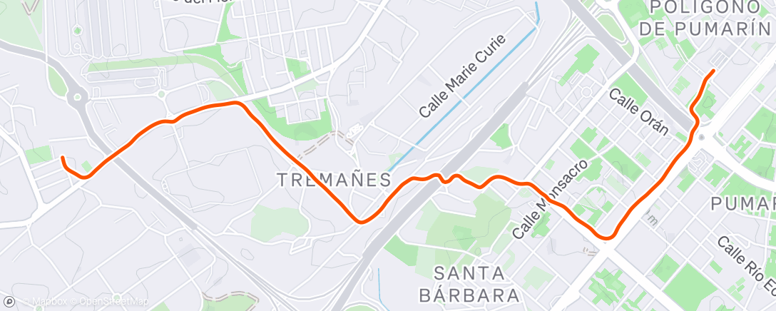 Map of the activity, Caminata de mañana