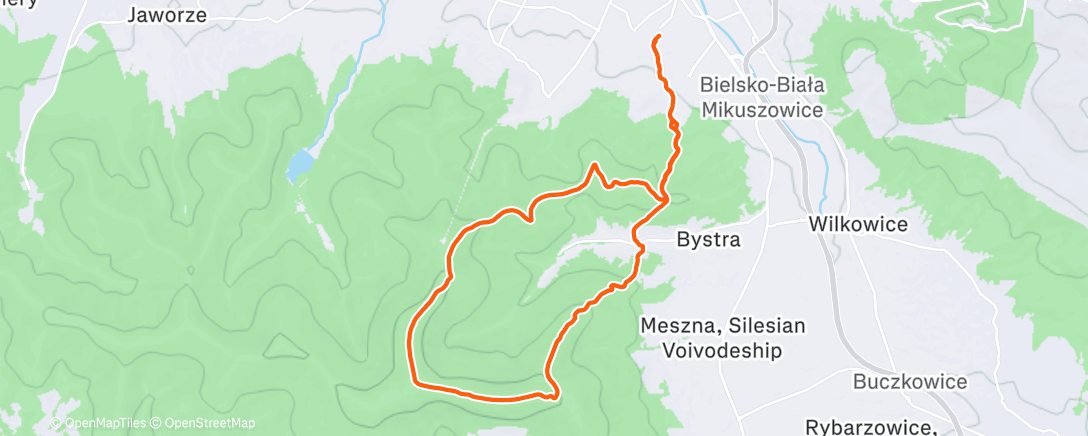 Map of the activity, Long run with TIOW 🥰🏔️