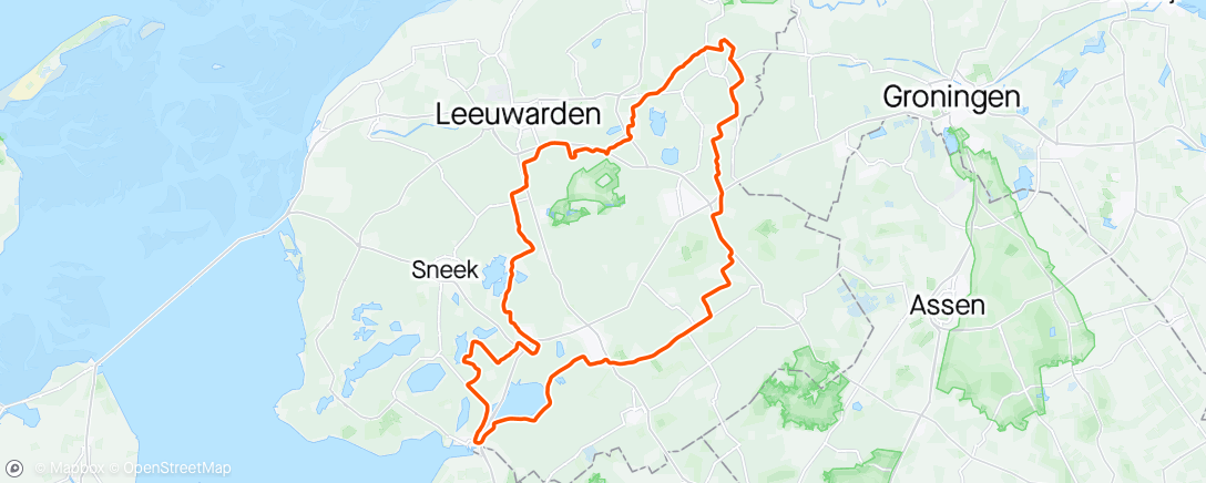 Map of the activity, Tjeukemeer XL