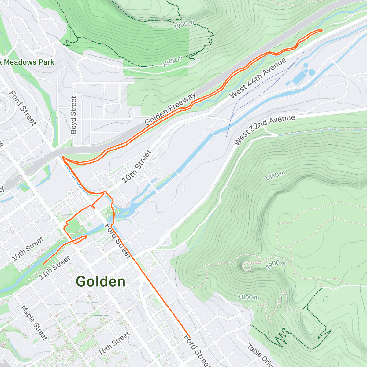Map of the activity, winter wonderland part 1