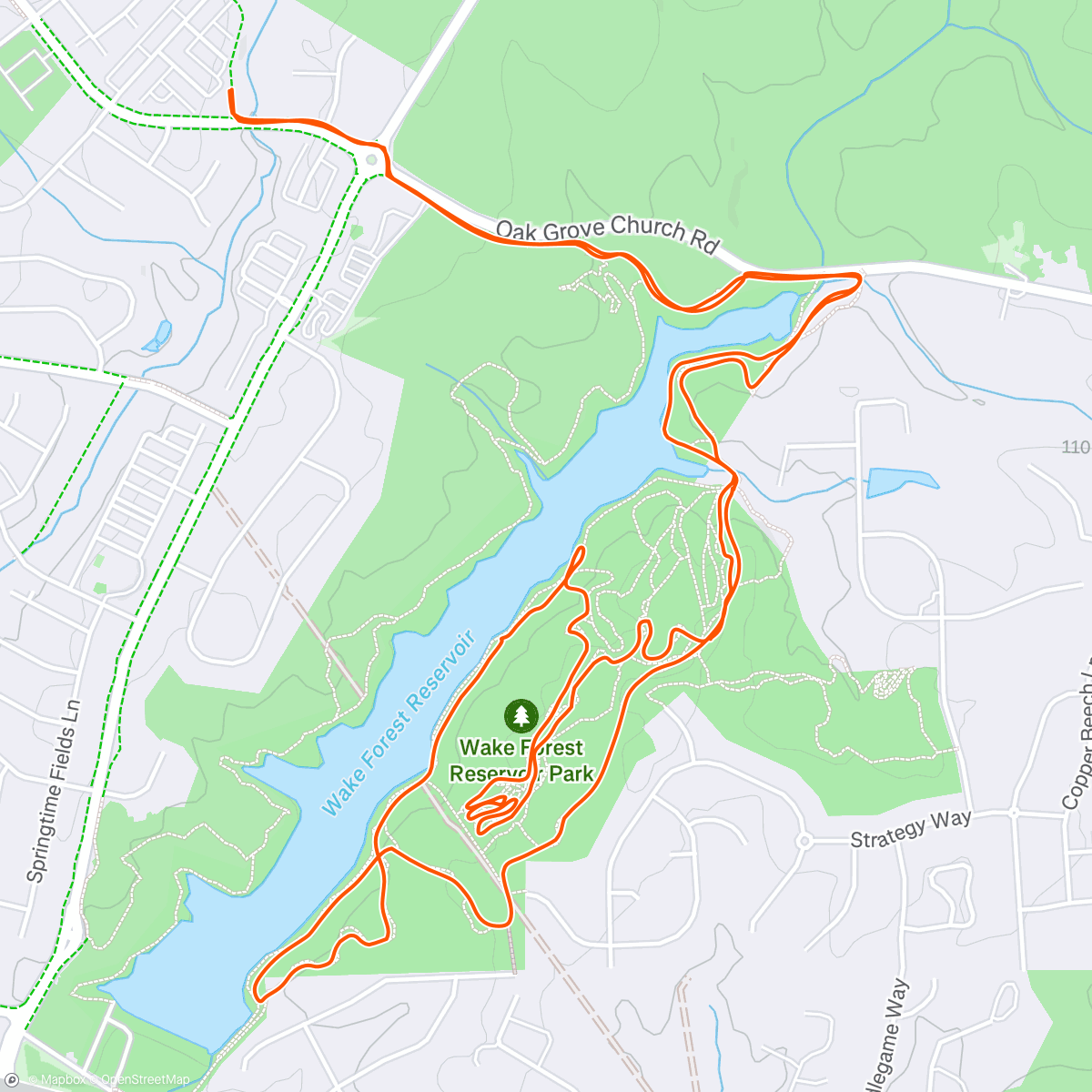 Map of the activity, Last minute quick ride!