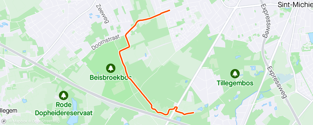 Map of the activity, Run 4