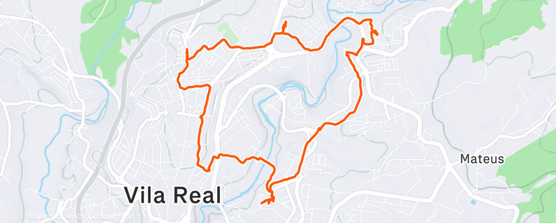 Map of the activity, Afternoon Walk