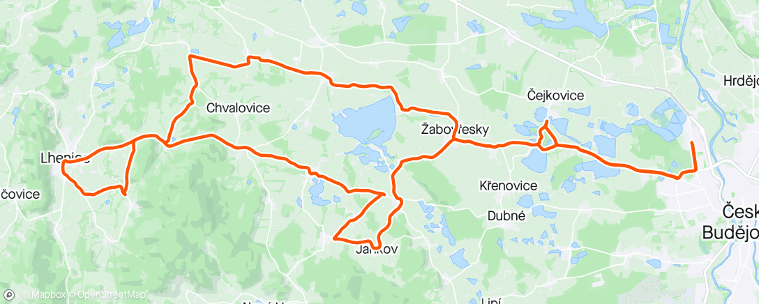 Mapa da atividade, Afternoon Ride