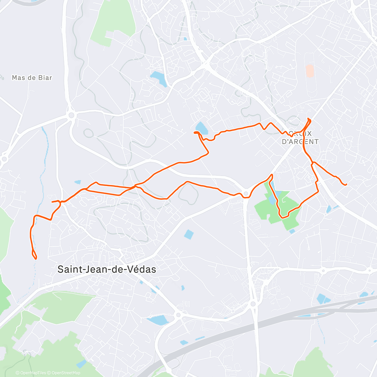 Map of the activity, [🏃🏻‍♂️ Mini last à Montpellier ☀️ • J - 23 Arc Of Attrition 🏴󠁧󠁢󠁥󠁮󠁧󠁿🪽]