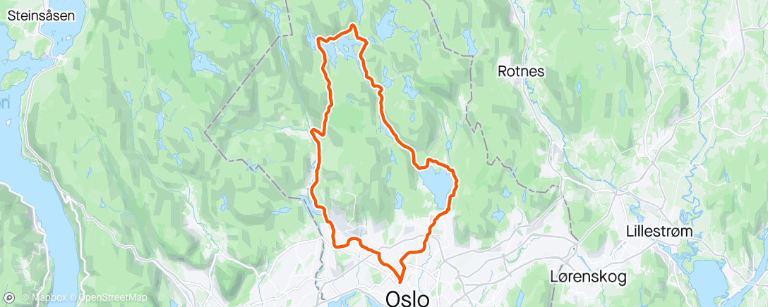 Map of the activity, Gravel med Sebba