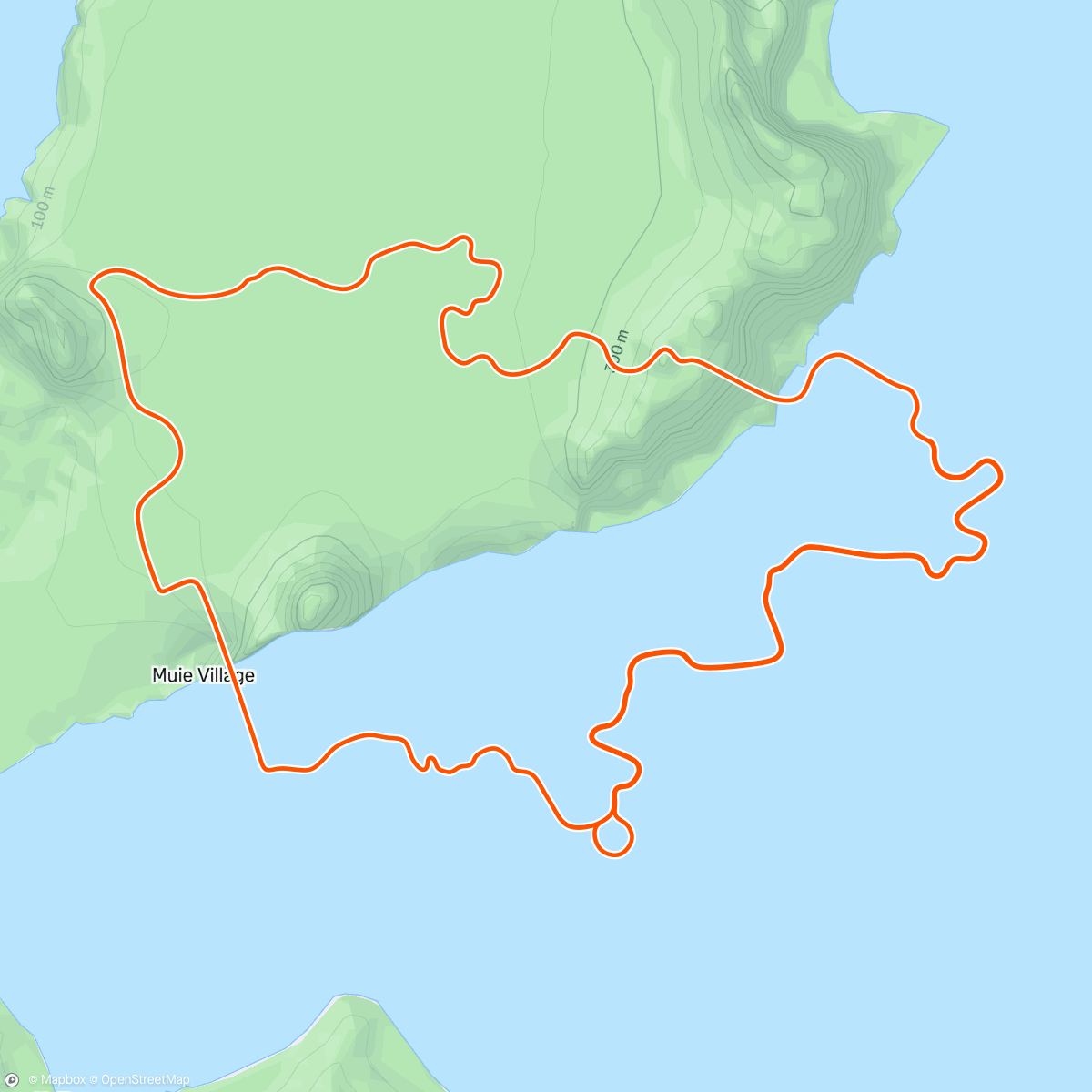 Mapa de la actividad (Zwift - Tick Tock in Watopia)