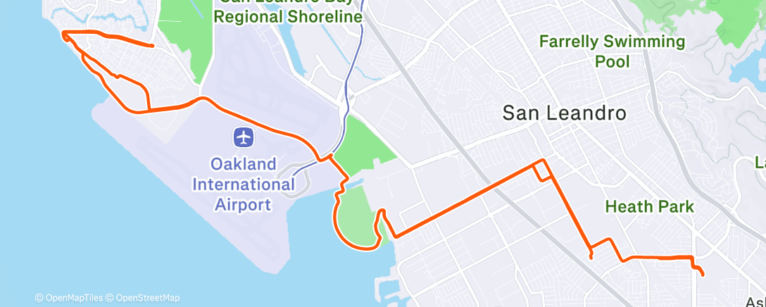 Map of the activity, Morning Ride