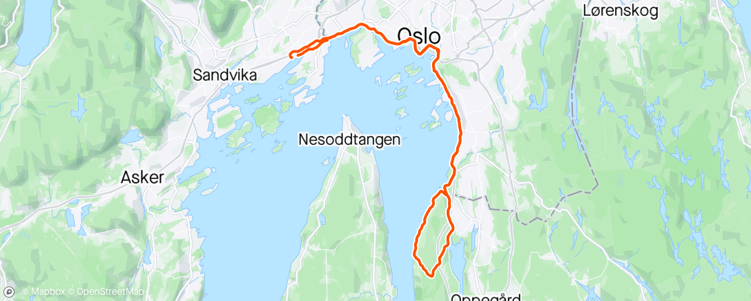 Map of the activity, Svartskogrunden med Hanne
