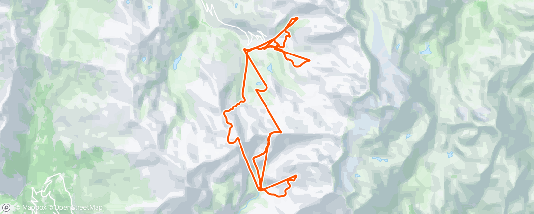 Map of the activity, 2nd Pow day! More freshies, Proper skis FTW
