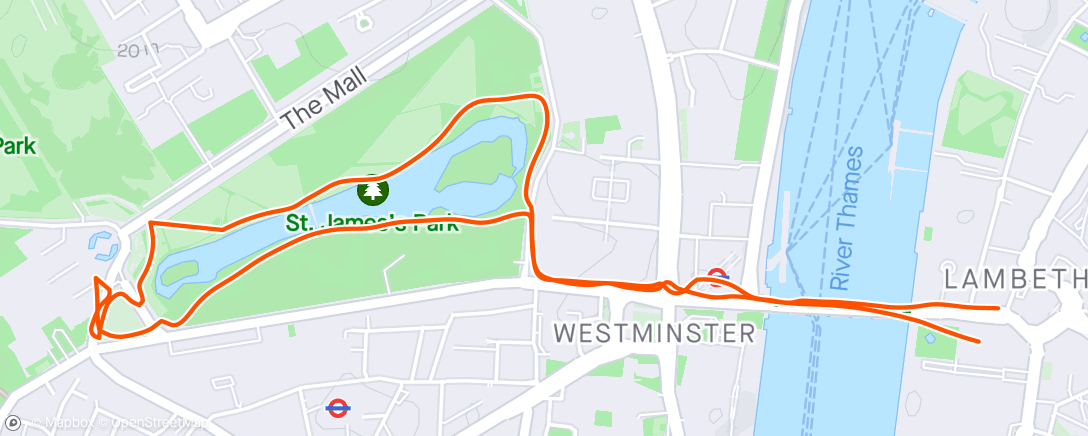 Map of the activity, London group shake