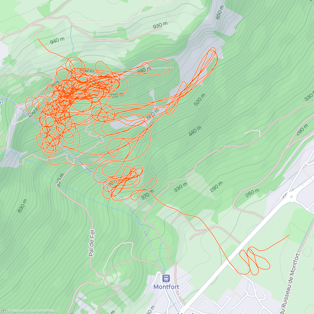Map of the activity, St Hill thermique