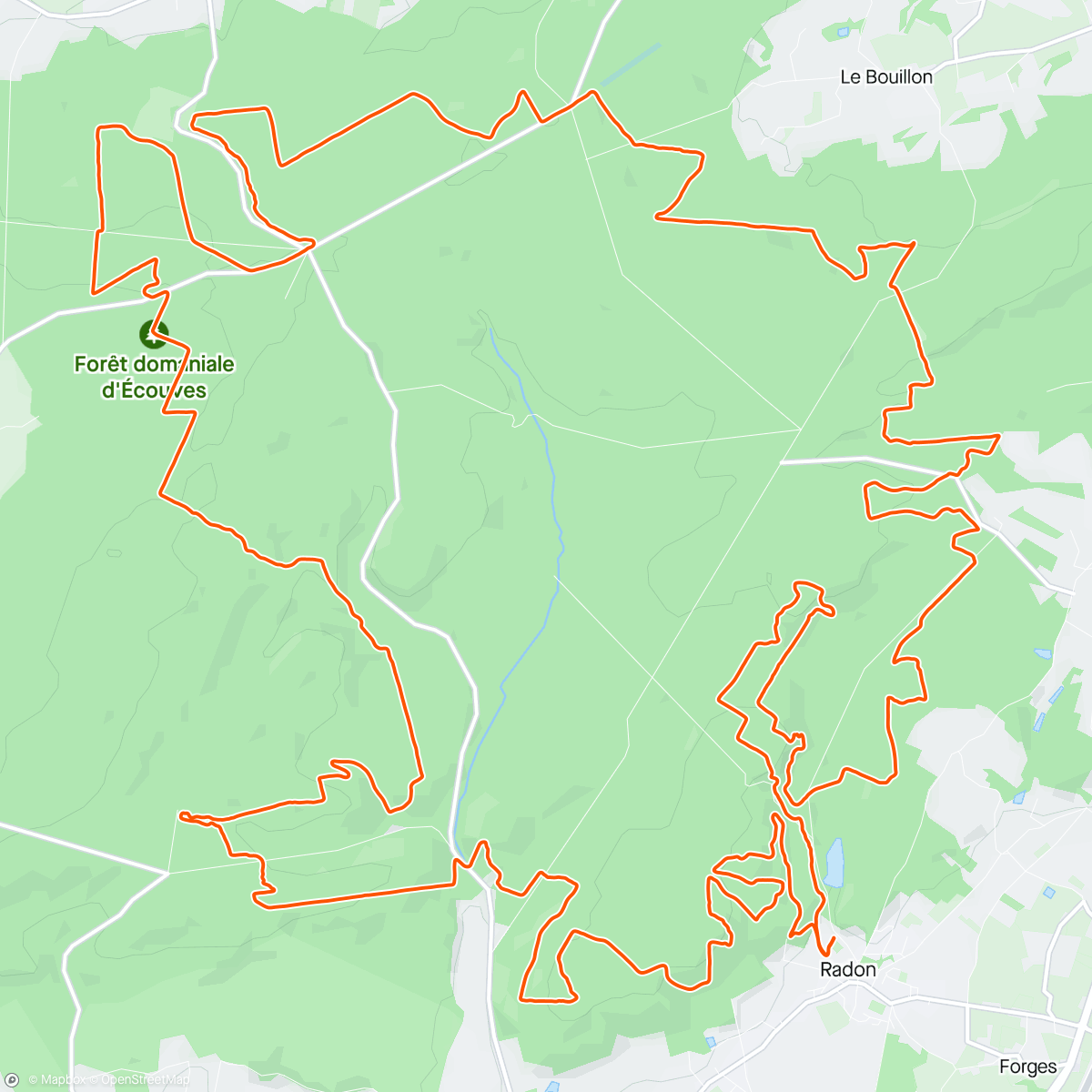 Map of the activity, Diable d’écouves 😈