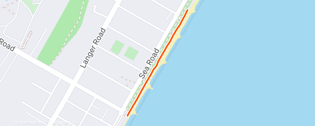 Map of the activity, Afternoon walk at seafront to spend some pennies at the arcade