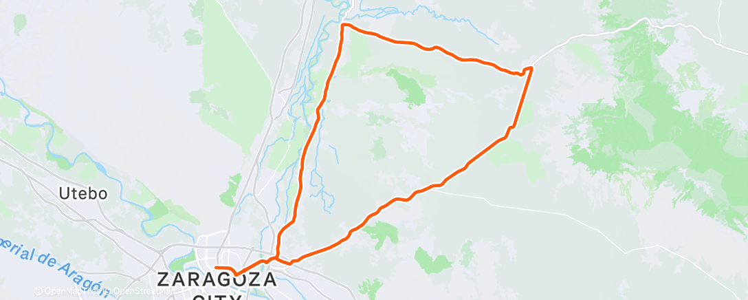 Map of the activity, Morning Ride