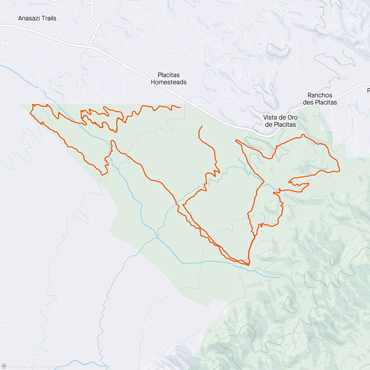 Map of the activity, Placitas
