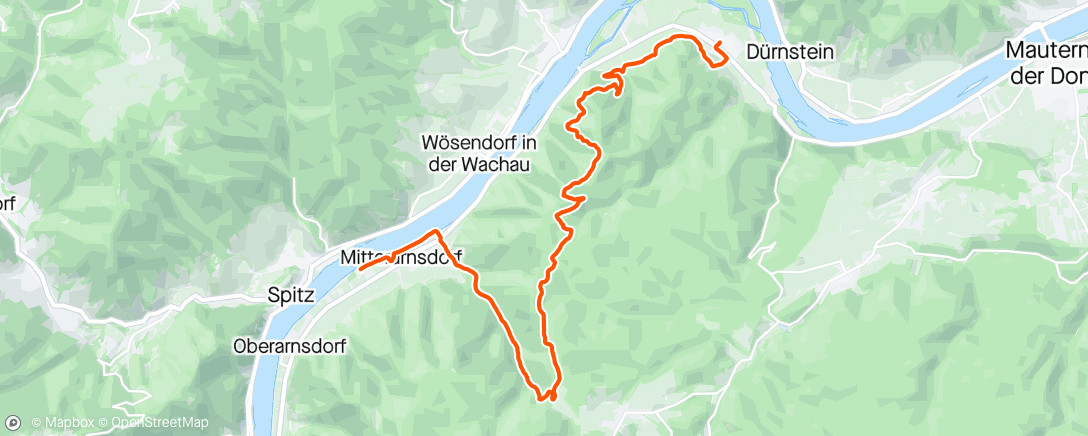 Map of the activity, Afternoon Trail Run