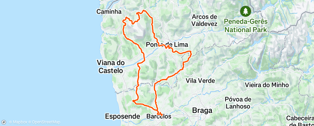 Map of the activity, Morning Ride