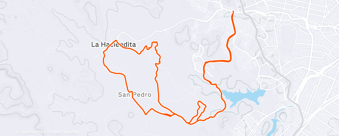 Map of the activity, RODADA  CANTERA- HACIENDITA