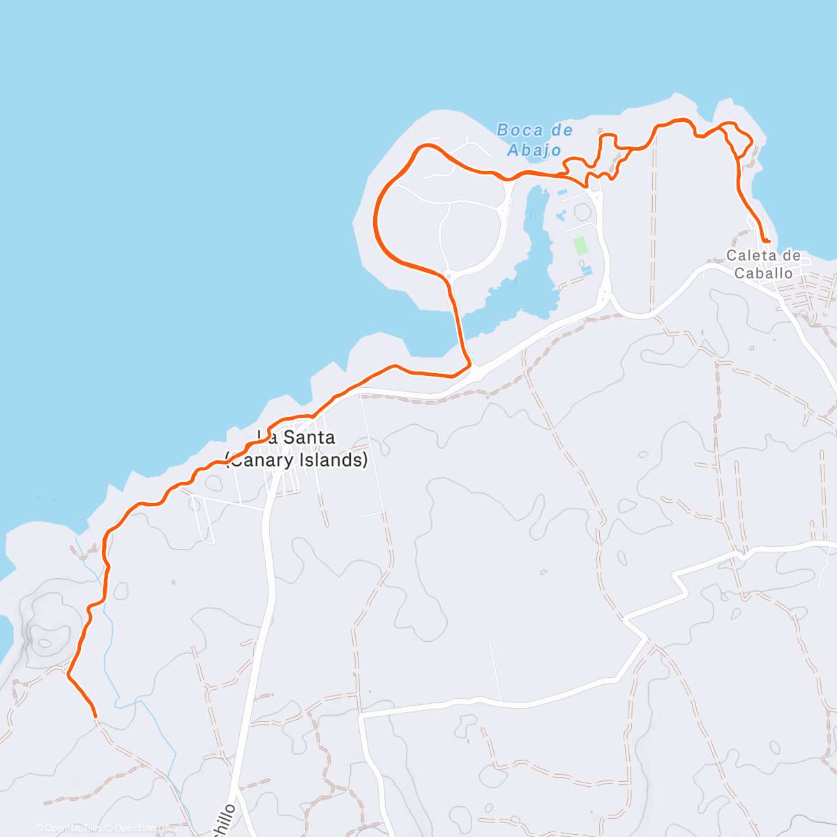 Map of the activity, Morning Run