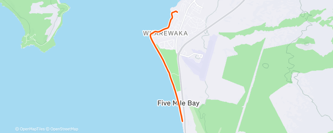 Map of the activity, Morning Run