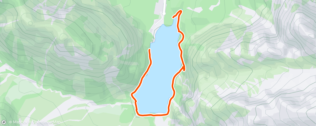 Map of the activity, Afternoon Hike