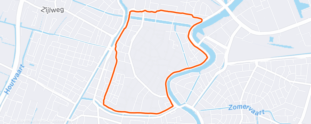 Map of the activity, Morning Walk
