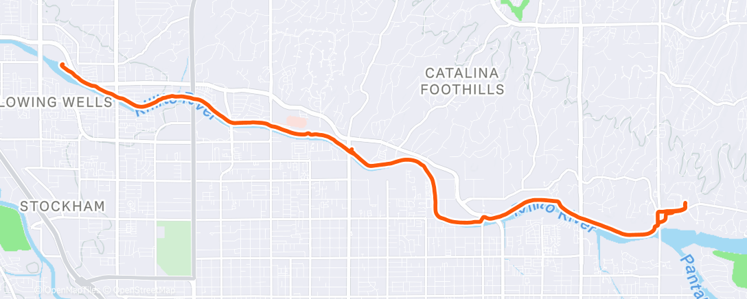 Map of the activity, Morning Ride