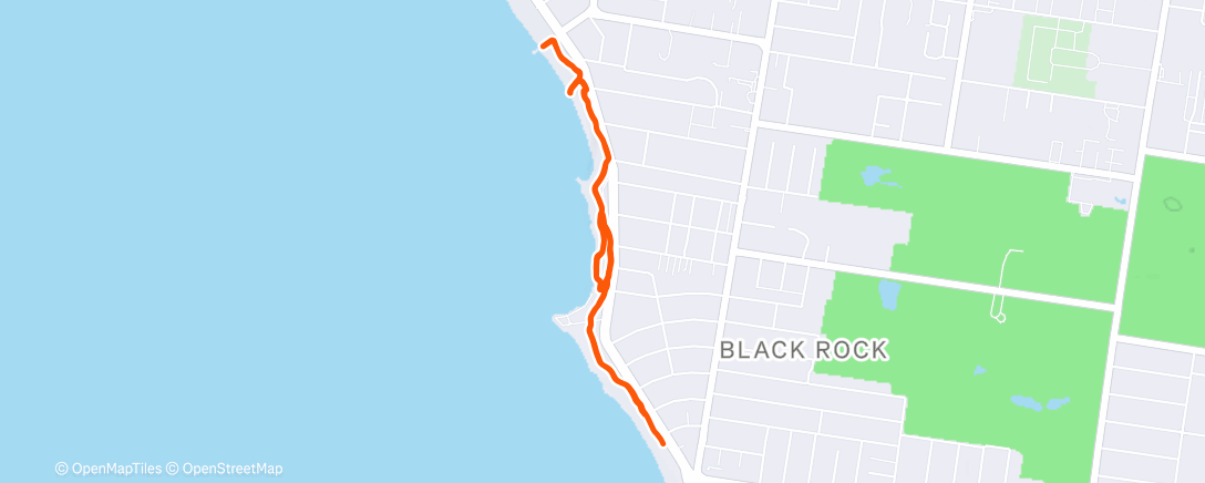 Map of the activity, Morning Run