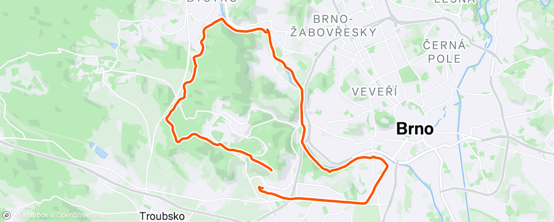 Map of the activity, Matematický půlmaraton