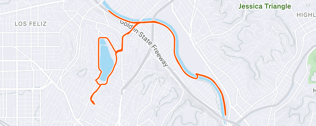 Mapa da atividade, Run