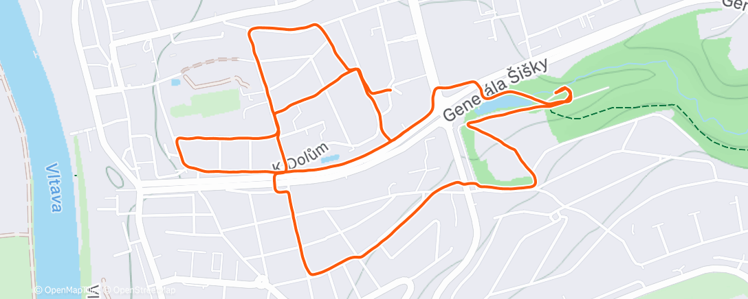 Map of the activity, Paběh