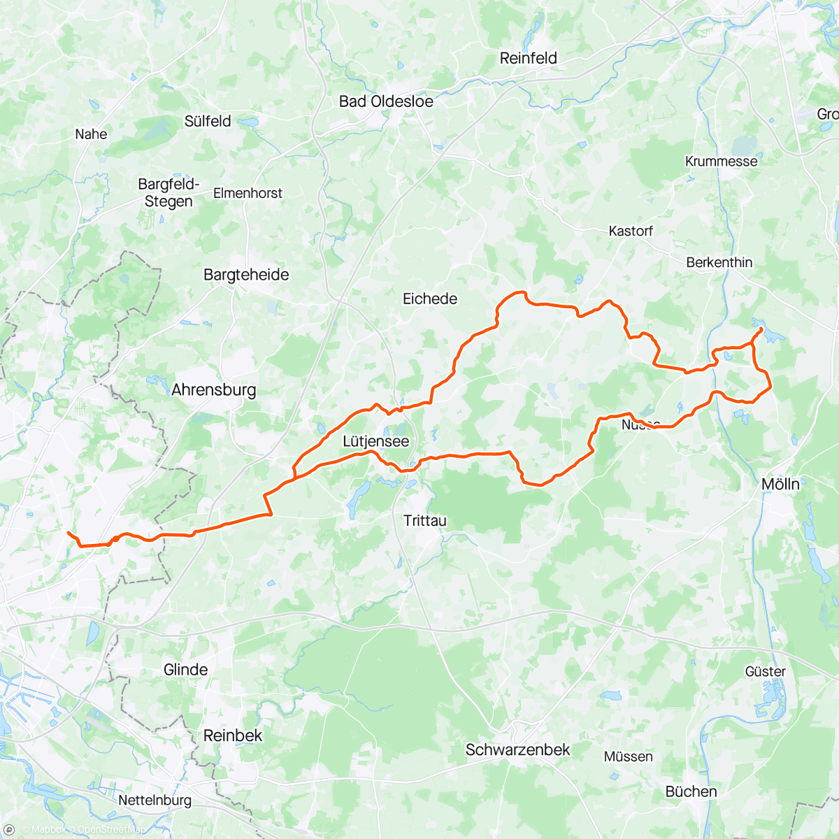 Map of the activity, RadBande Sonntag 🤝 Haus am See 🍰