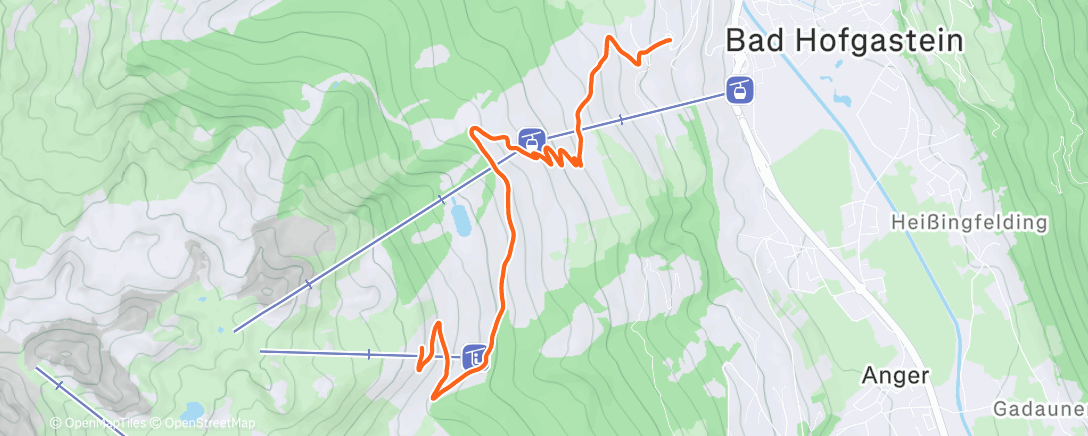 Map of the activity, Morning Run