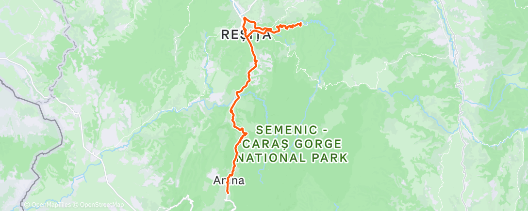 Map of the activity, Morning Ride