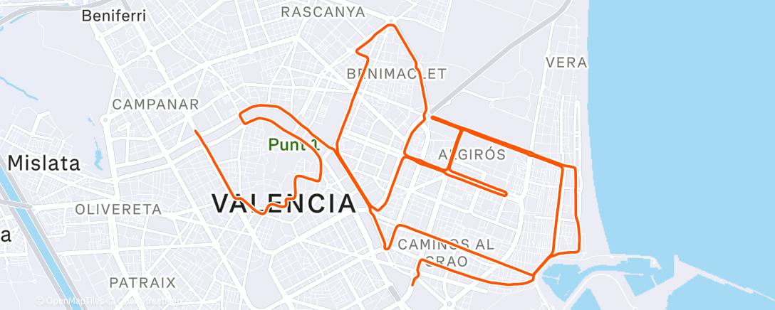 Map of the activity, DNF