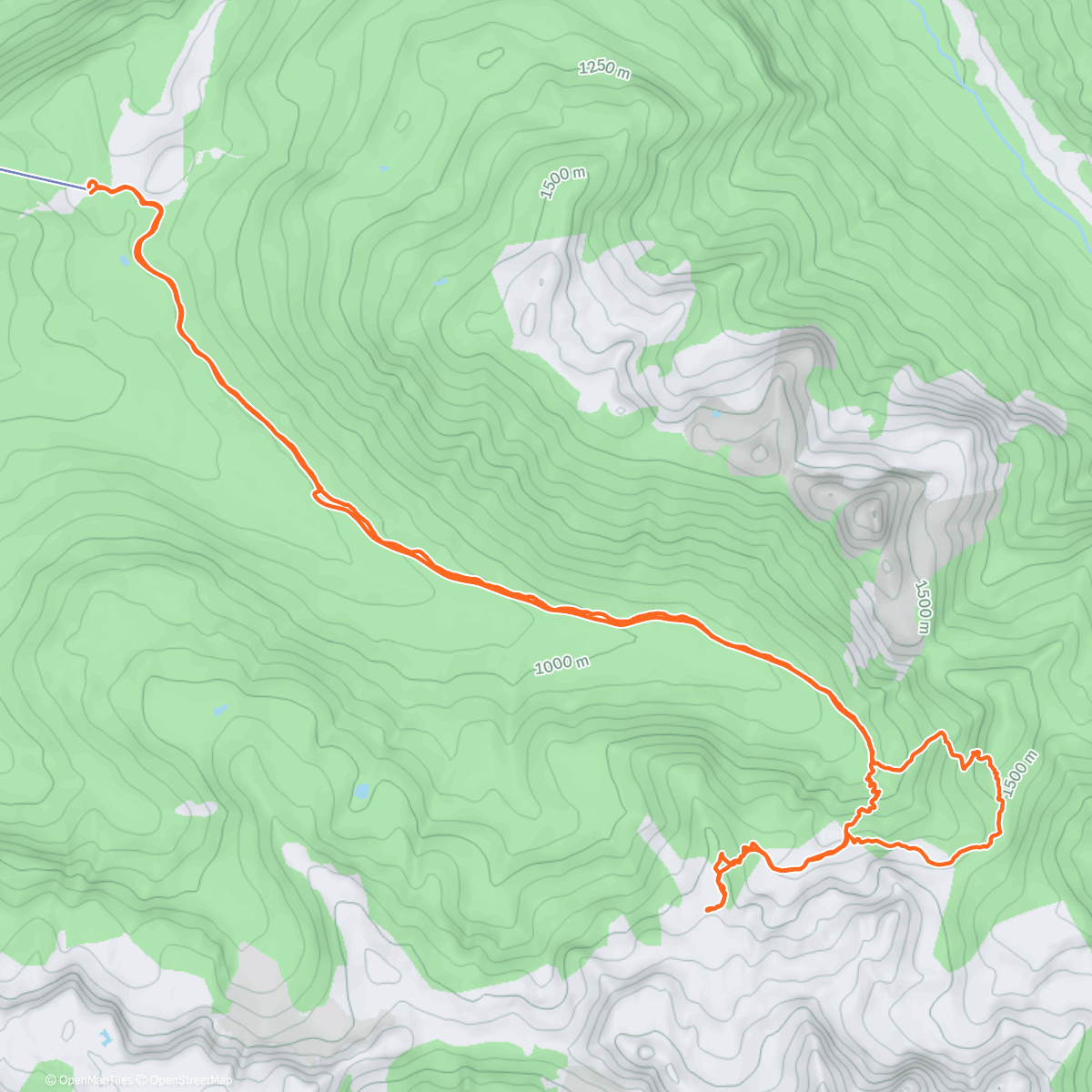 Map of the activity, Cliffy