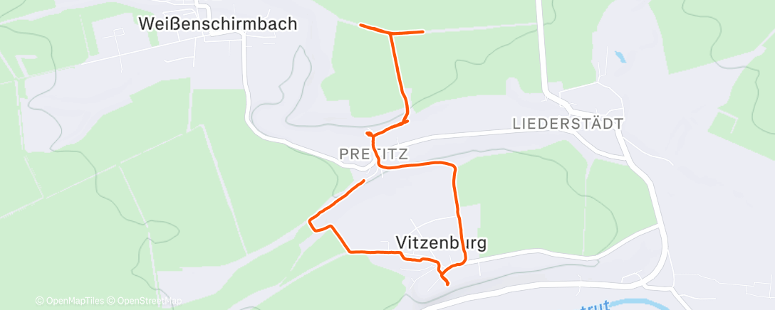 Карта физической активности (Spaziergang am Nachmittag)