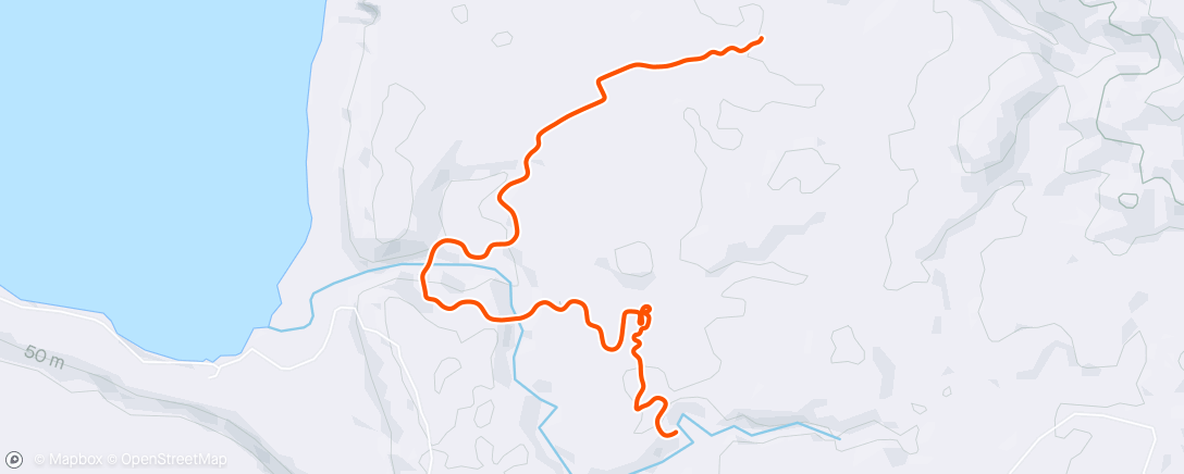 Map of the activity, Zwift - Group Run: ZLDR AYOP Hour Run (E) on Three Village Loop in Makuri Islands
