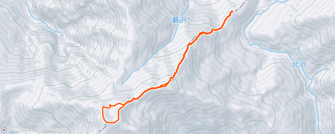 Map of the activity, 仙丈ヶ岳 ハイキング