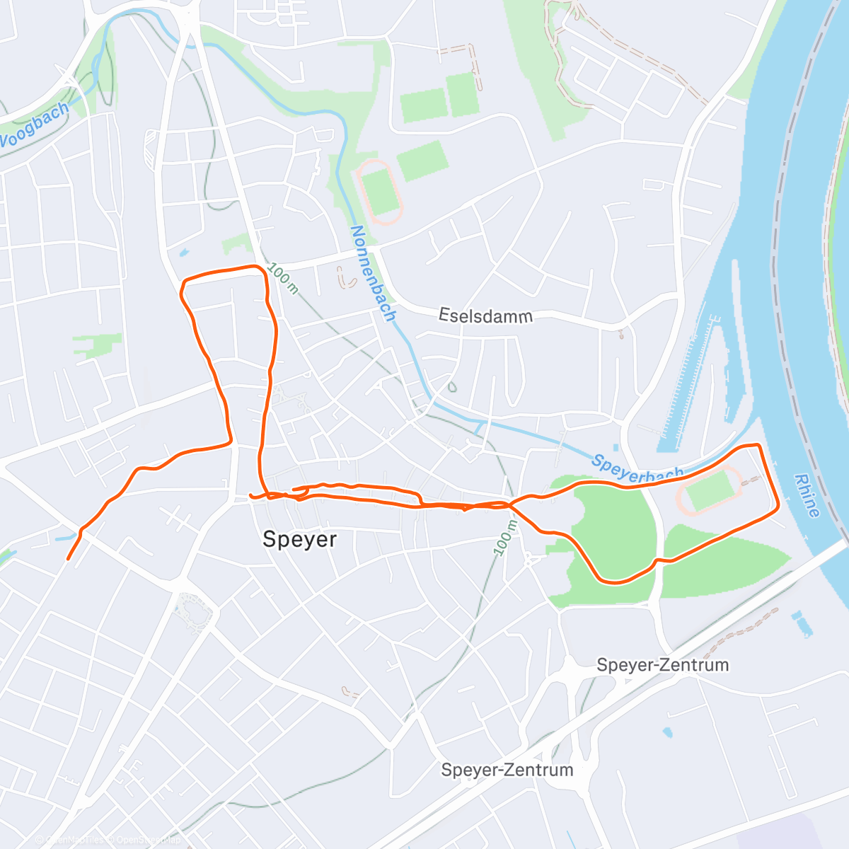 Map of the activity, Aunties & Uncles Walk ✨