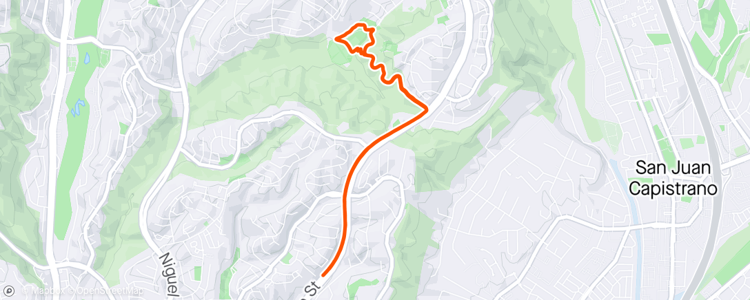 Map of the activity, Afternoon Run ⛅