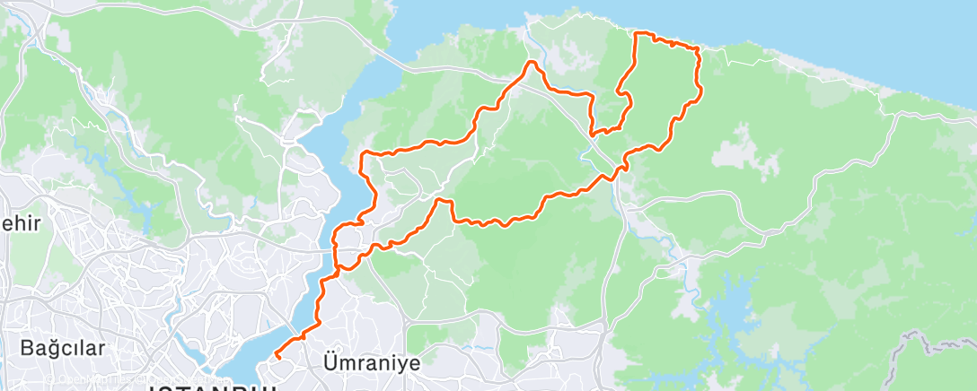 Map of the activity, Morning Ride